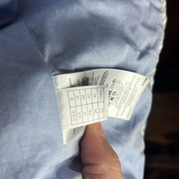 Brooks Brothers Patchwork Buffalo Plaid Blue Quilted Blazer Jacket Preppy Cotton - Picture 11 of 14